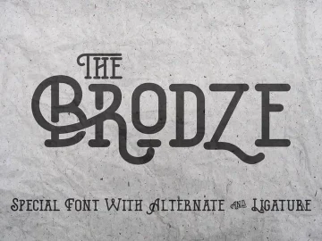 The Brodze Typeface