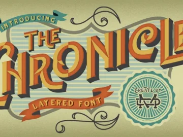 The Chronicle Layered Font