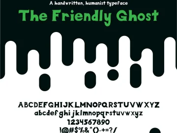 The Friendly Ghost Font