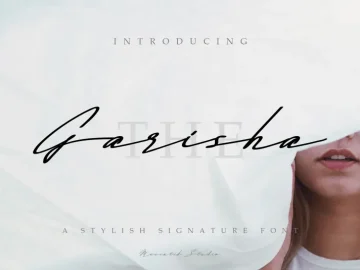 The Garisha Signature Font