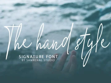 The Hand Style Script Font