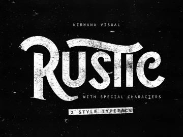 The Rustic Typeface