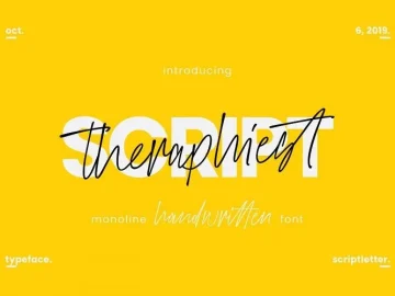 Theraphiest Script Font – Fonte Grátis Theraphiest Script Font