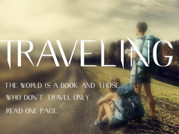 Traveling Typeface