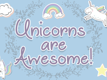 Unicorns are Awesome Font – Fonte Grátis Unicorns are Awesome Font