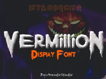 Vermillion Display Font – Fonte Grátis Vermillion Display Font