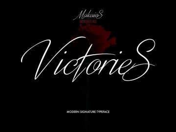 Victories Signature Font