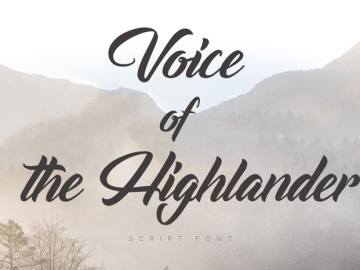 Voice of the Highlander Font