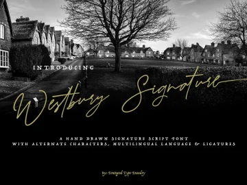 Westbury Signature Demo Font