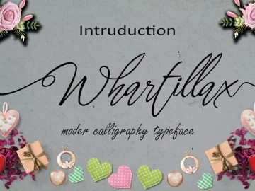 Whartillax Calligraphy Font