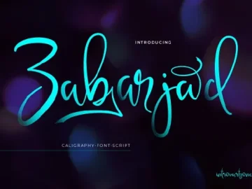 Zabarjad Calligraphy Font