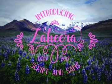 Zaheera Script Font