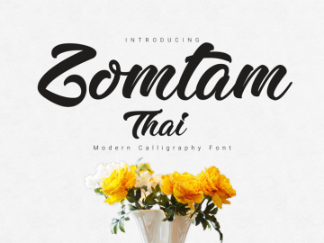 Zomtam Thai Script Font